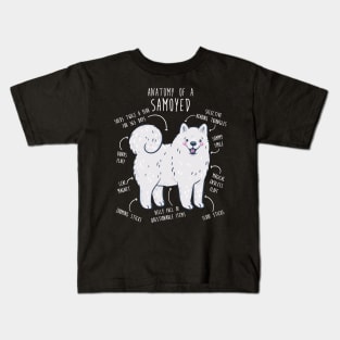 Samoyed Dog Anatomy Kids T-Shirt